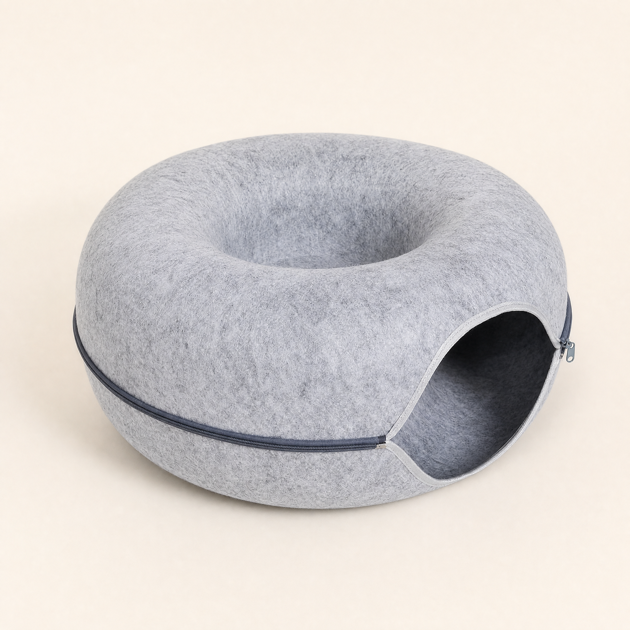 Nook Donut Tunnel Bed on cream studio set